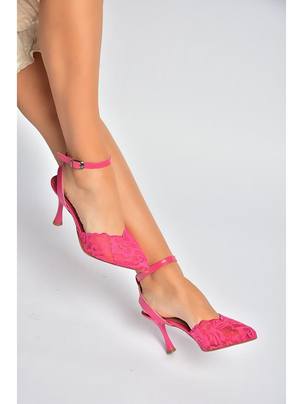 Fuşya Kadın Topuklu Ayakkabı Y752044206-1