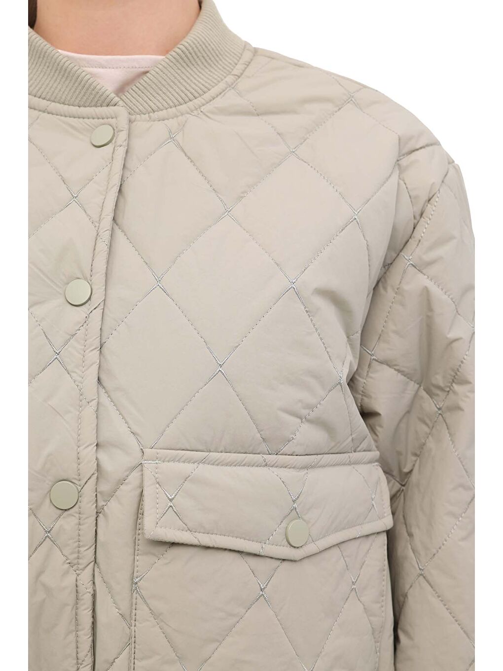 WL 1W-KC-01 5PR Haki Kadın Mont-3