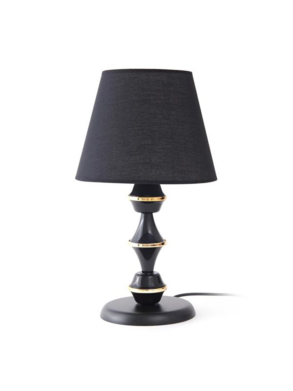 Berlin Metal Abajur - Siyah - 43x25x25 cm-2