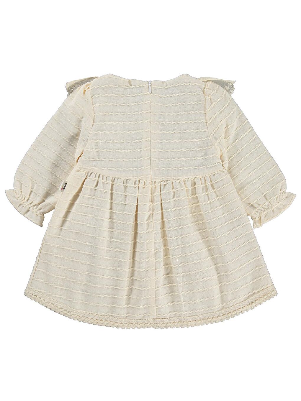 Baby Roba Fırfırlı 6-18 Ay Elbise - Bej 12-18 Ay-1