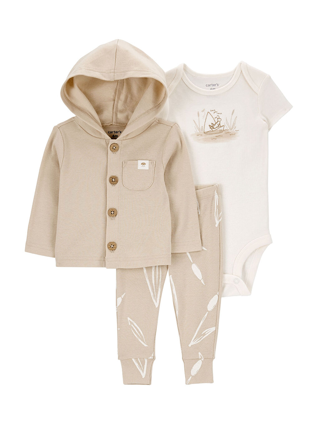 Karışık Bebek 3Lü Hırkalı Set