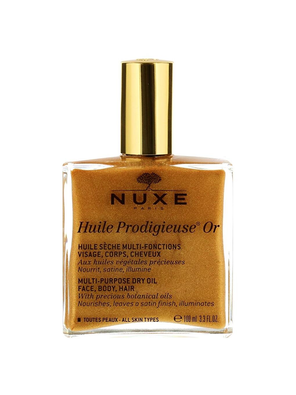 Nuxe Huile Prodigieuse OR 100 ml Besleyici, Onarıcı ve Yumuşatıcı Altın Parıltılı Kuru Yağ