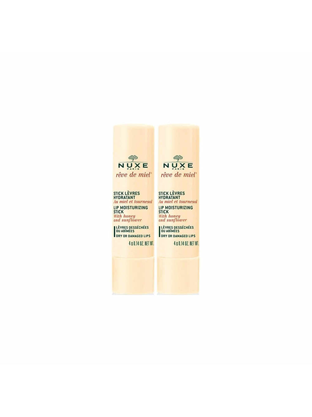 Nuxe Reve de Miel Lip Moisturizing Stick 2x4g Set