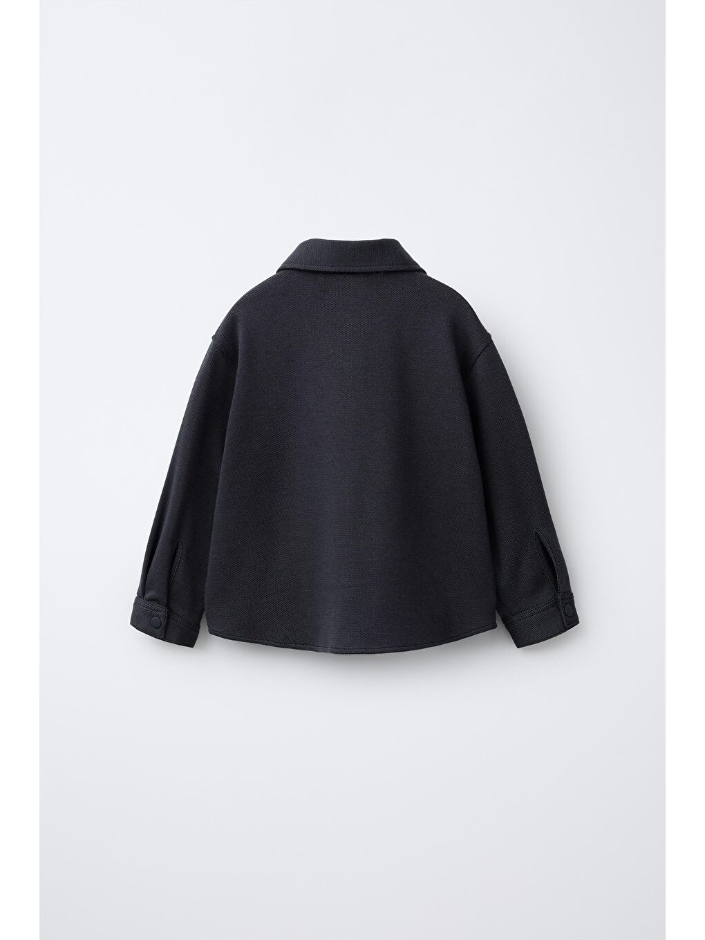 Erkek Çocuk Pamuklu Siyah Minimal Takım - Düğmeli Cepli Gömlek & Rahat Pantolon-3