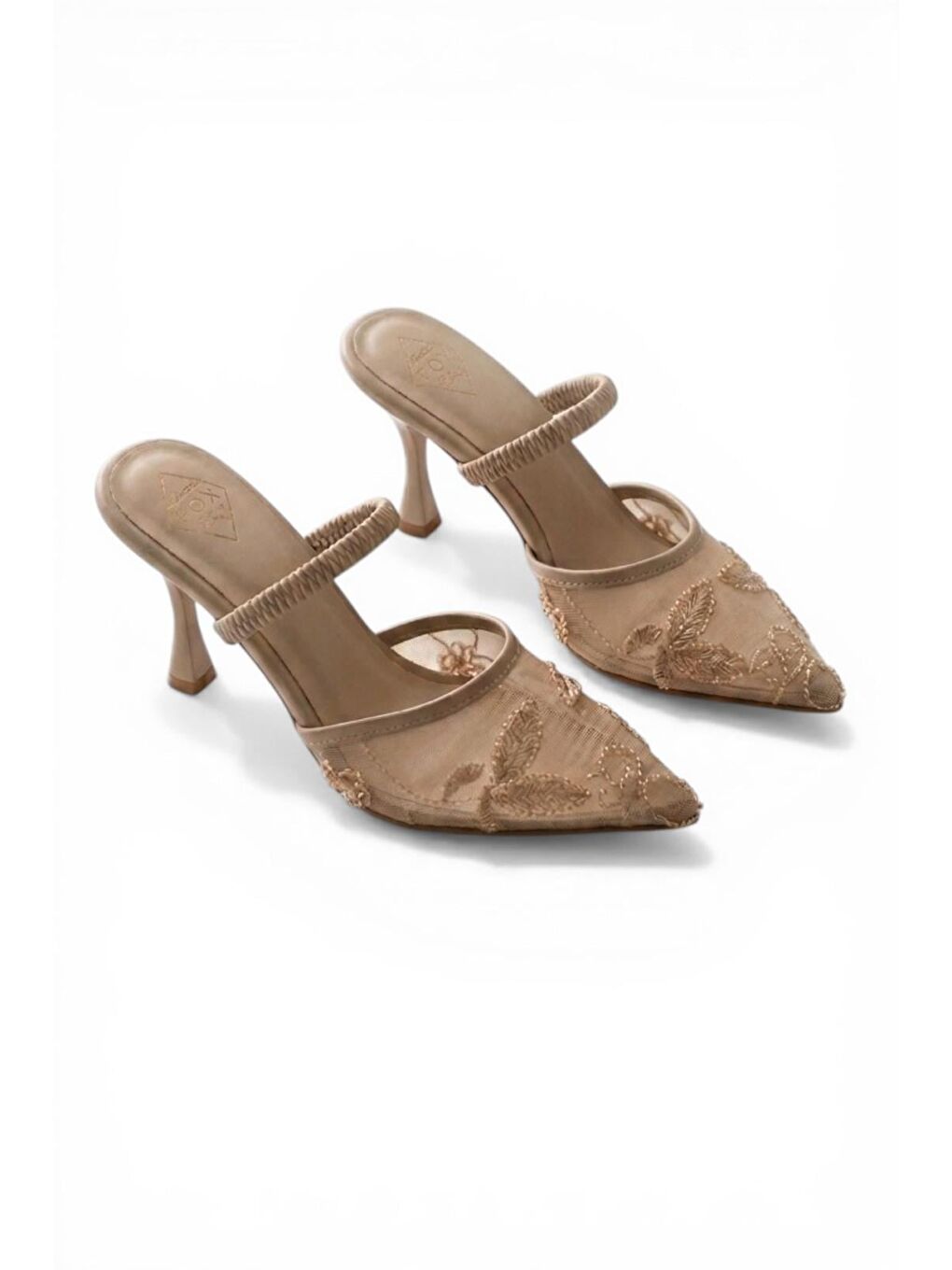 Bej Kadın Topuklu Ayakkabı Y752176315-1