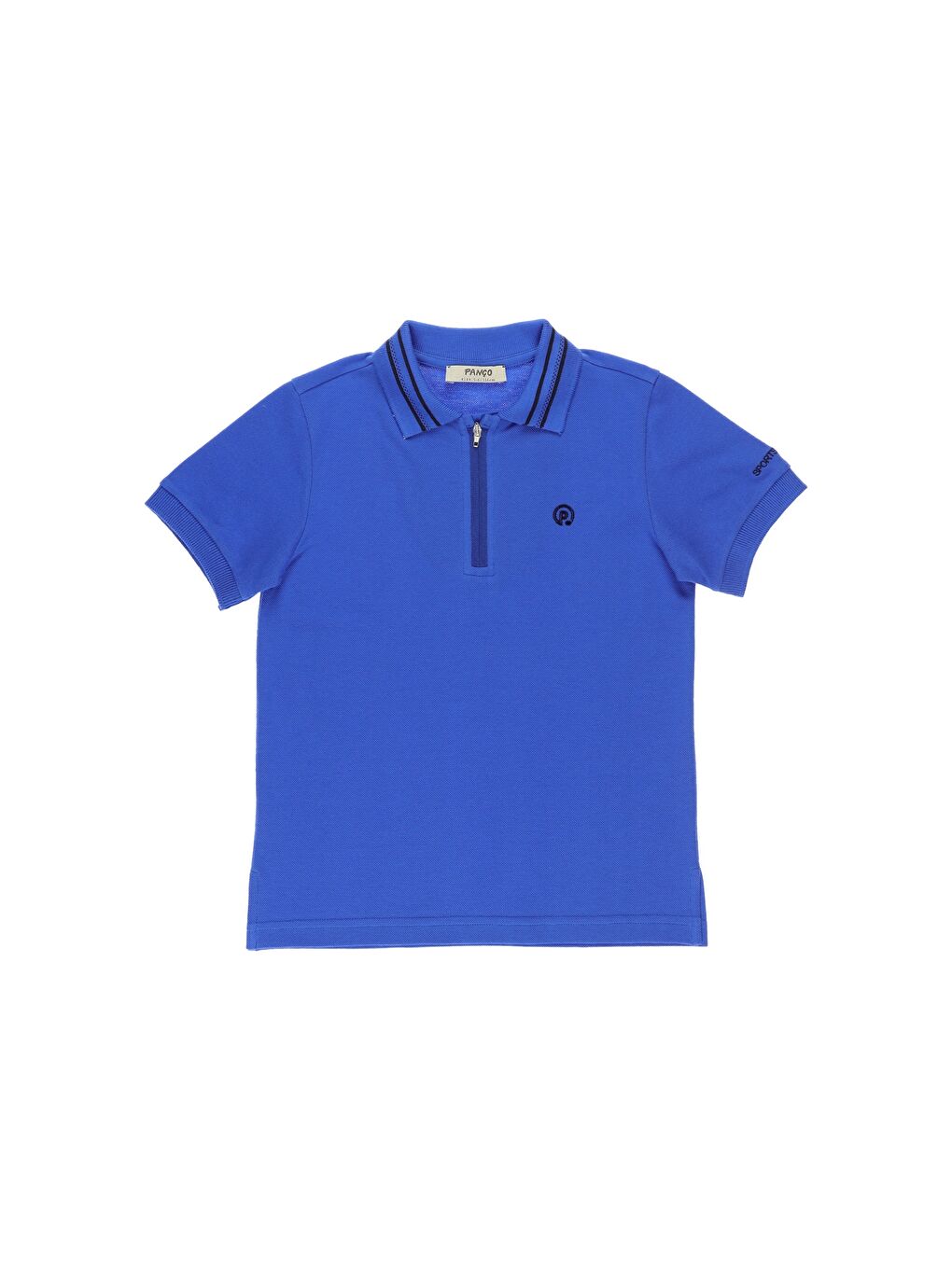 Panço Saks Erkek Çocuk  Polo Yaka Çizgili Kısa Kollu T-shirt