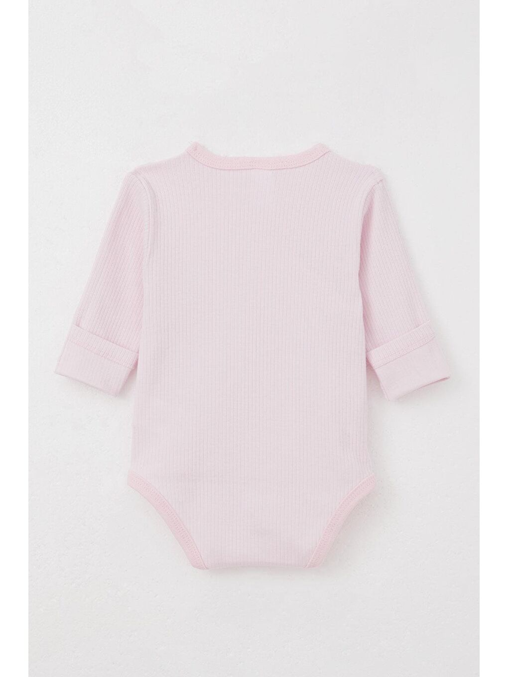 Kız Bebek Çıtçıtlı Zıbın Body 3 Lü Kendinden Eldivenli Karışık Renk (0-3 Ay)-1