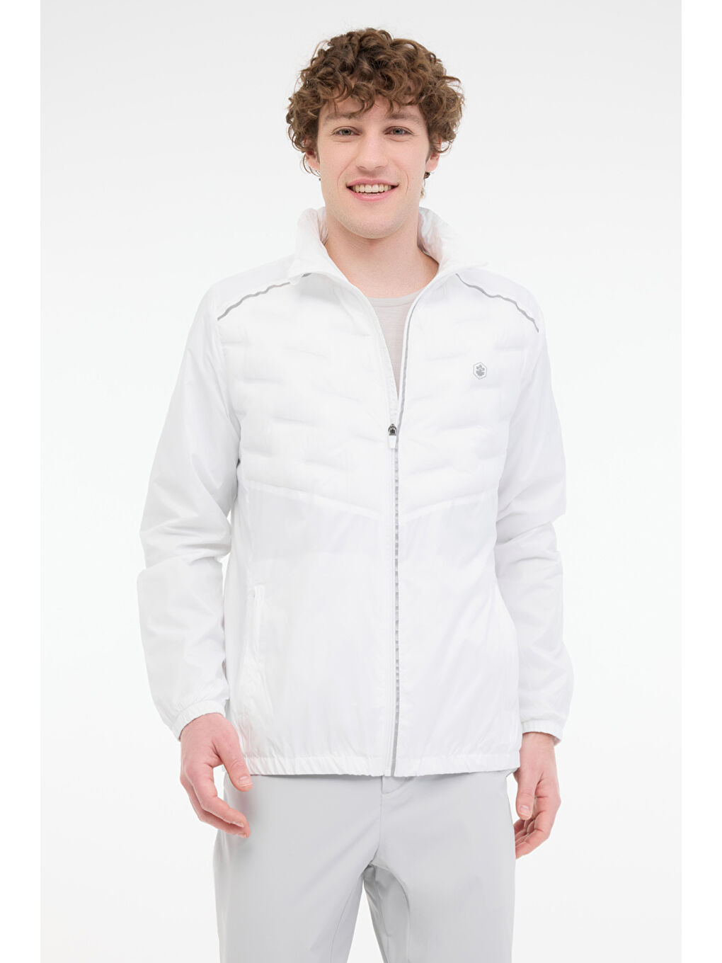 ML JIM 8PRF1-01 5FX Beyaz Erkek Yağmurluk