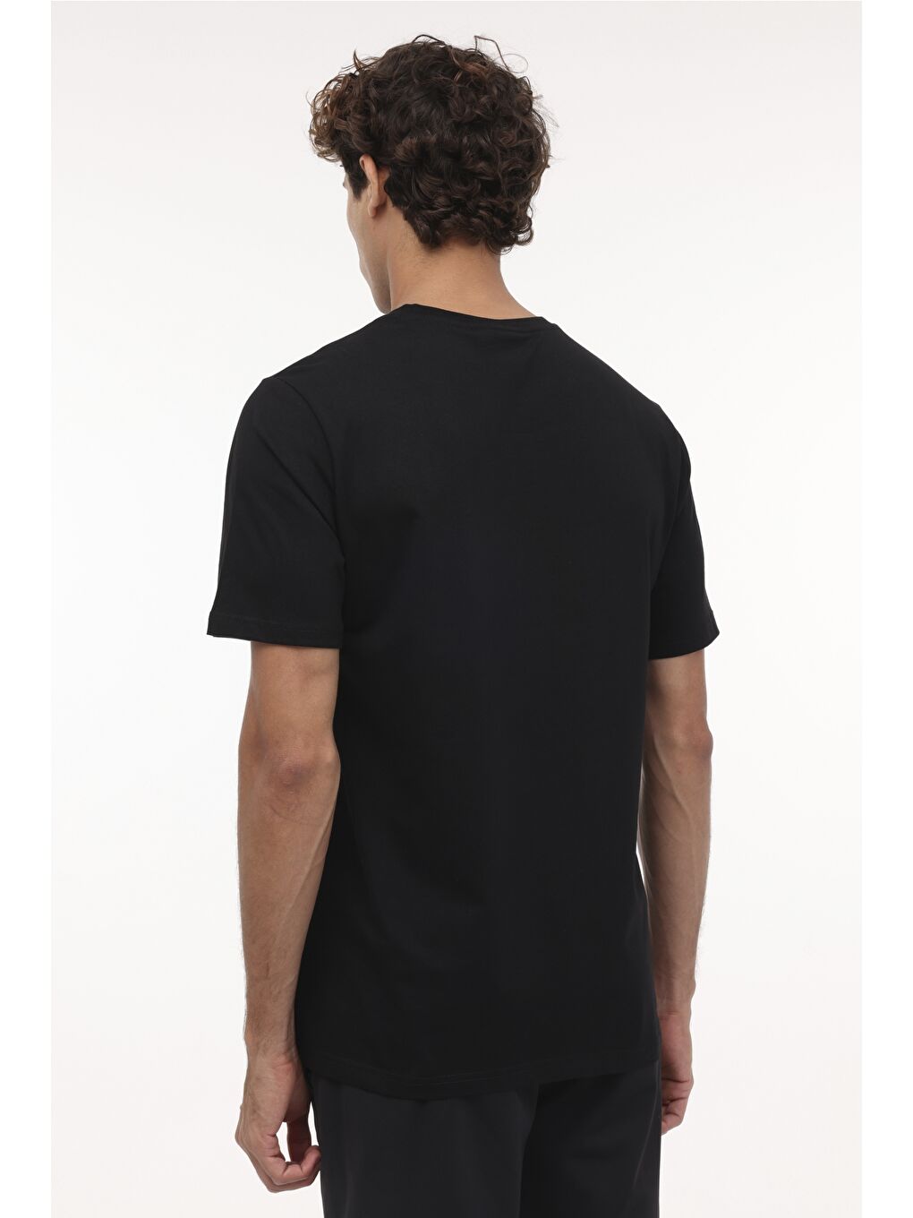 M-LENGER TEE 4FX Siyah Erkek Kısa Kol Tişört-1