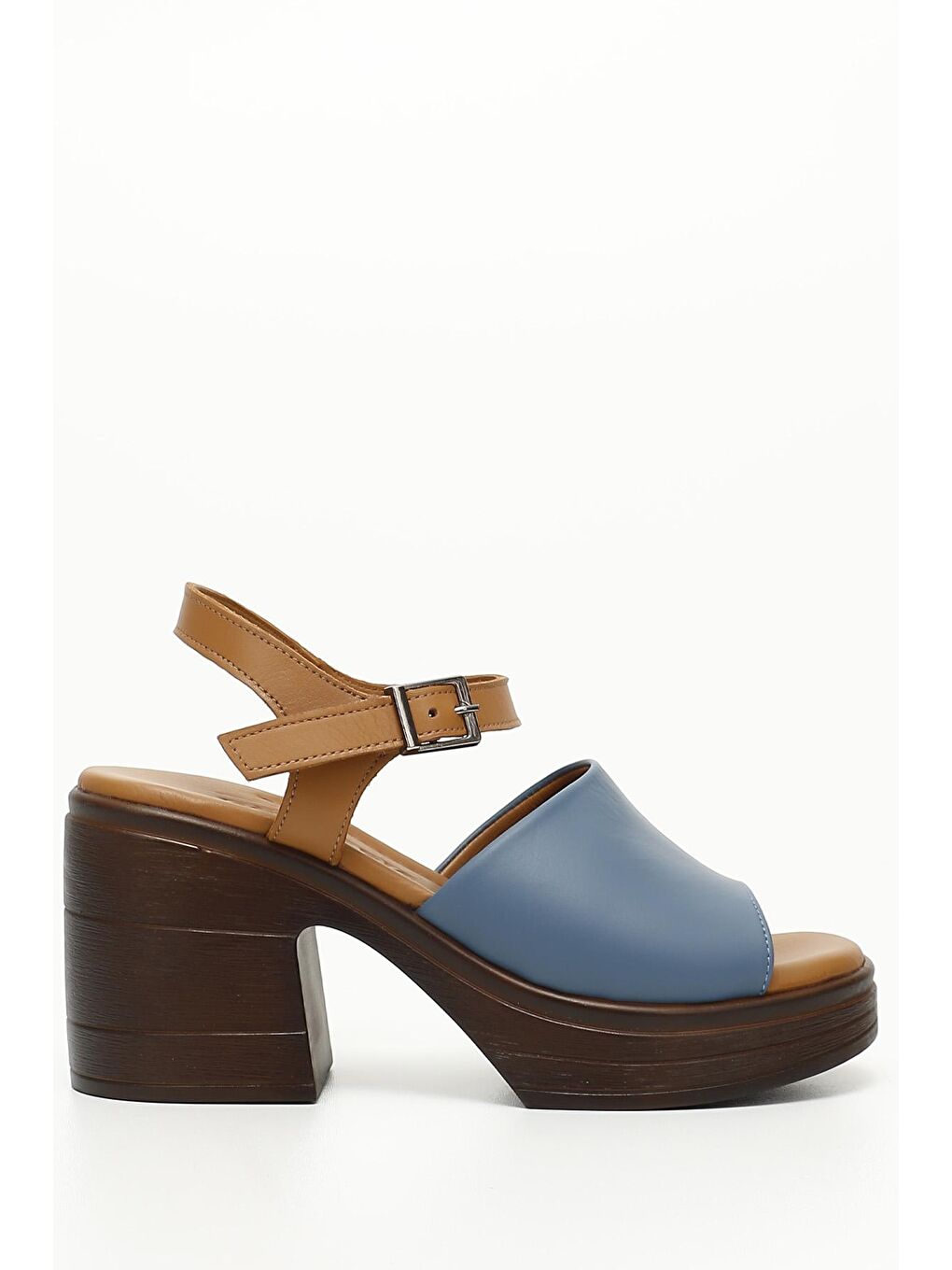 Mavi MAVİ  Hakiki Deri Kalın Topuklu Kadın Sandalet 45334