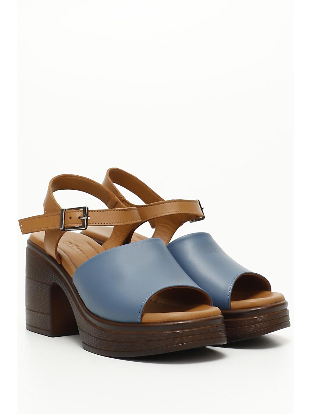 Mavi MAVİ  Hakiki Deri Kalın Topuklu Kadın Sandalet 45334-1