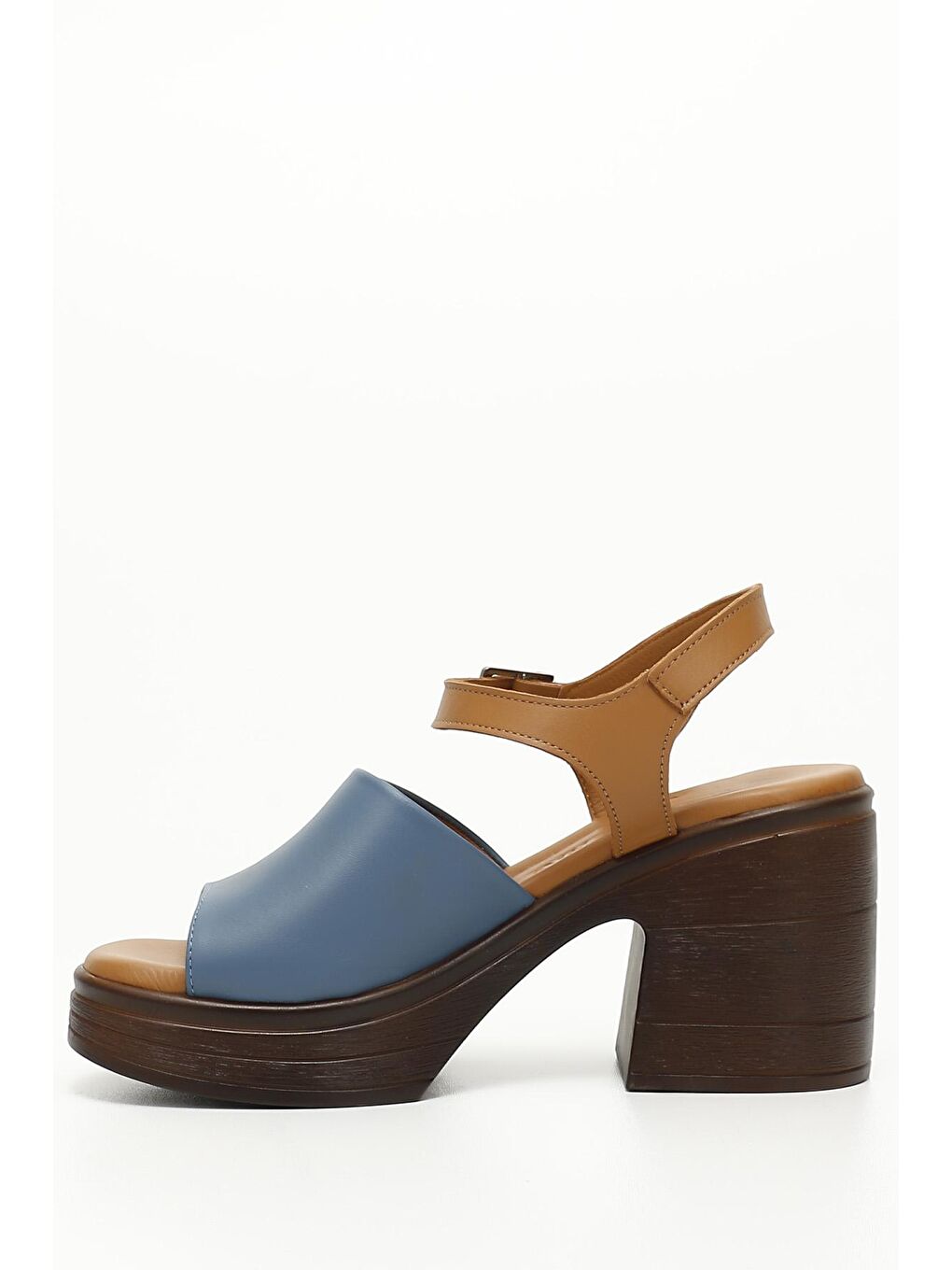Mavi MAVİ  Hakiki Deri Kalın Topuklu Kadın Sandalet 45334-2