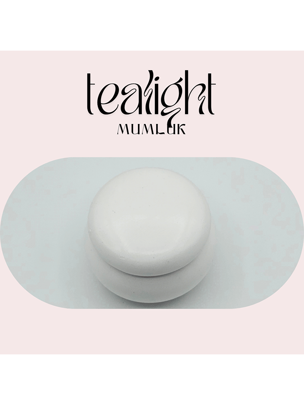 Beyaz Aurora Tealight Mumluk-4