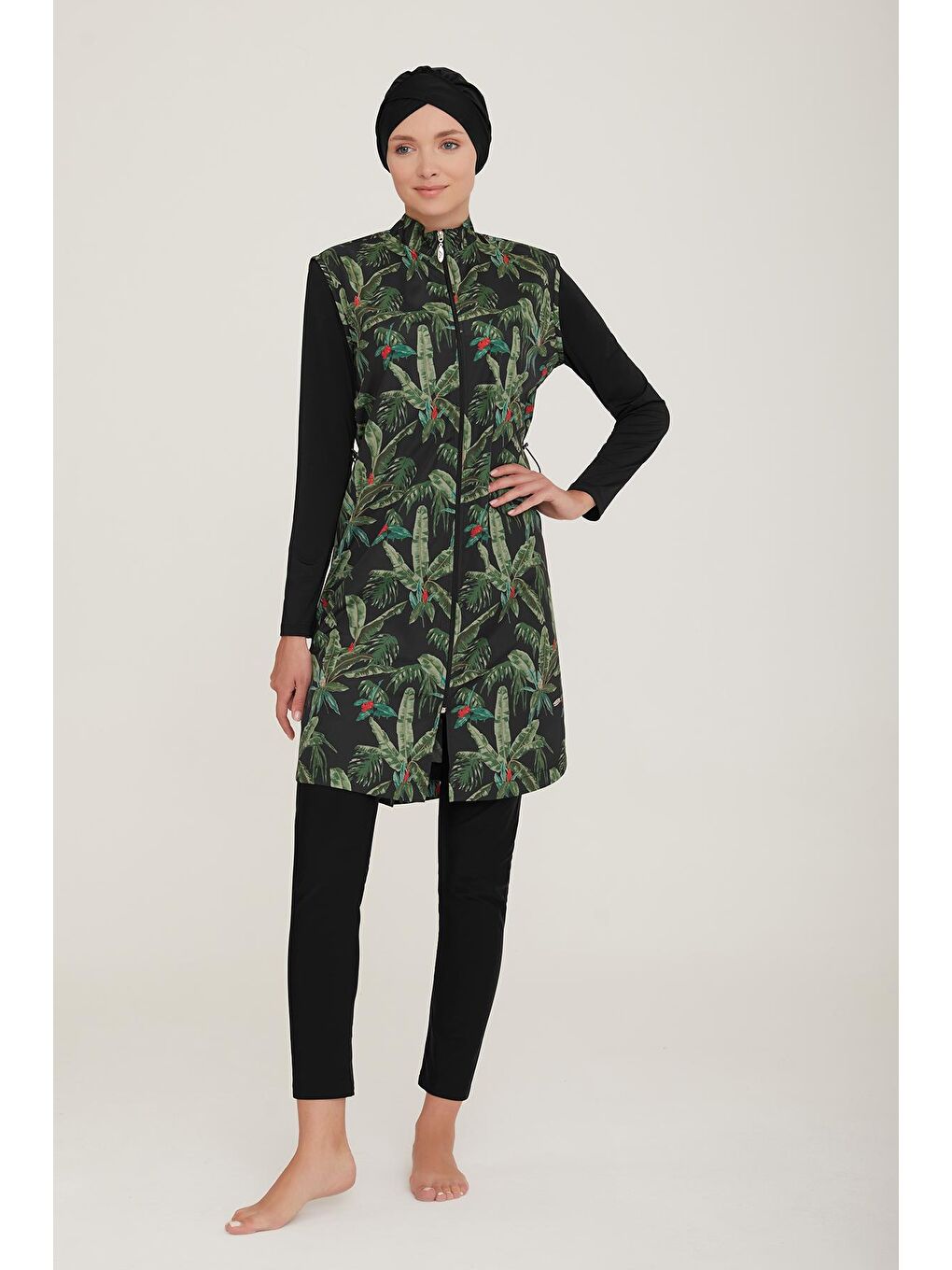 Tam Kapalı Tesettür Mayo Kyle 2237 Siyah-1