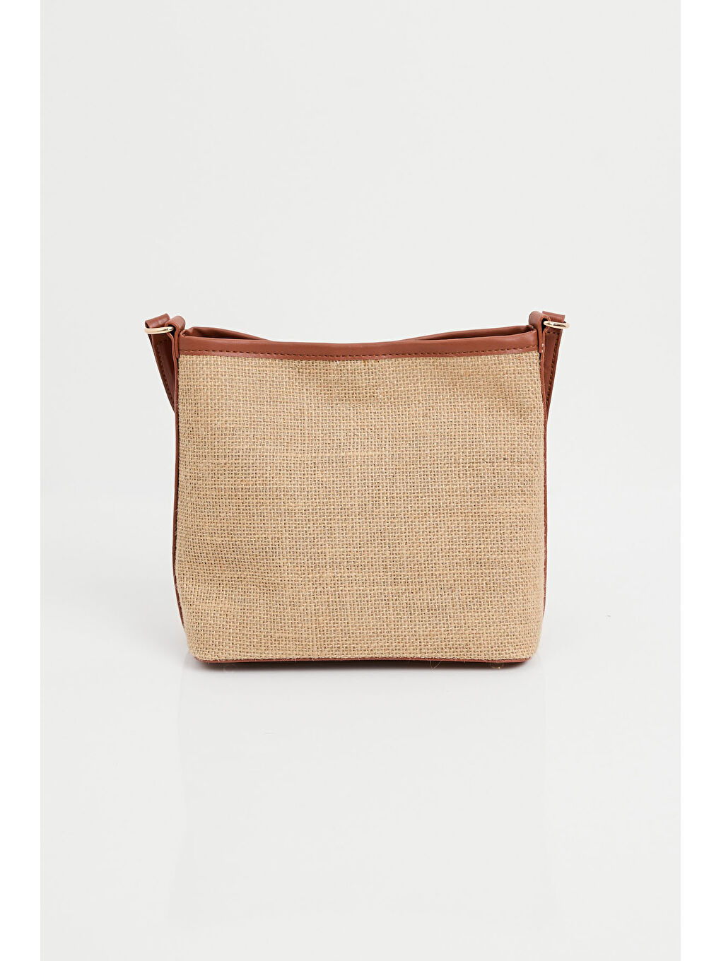 Kahverengi 010174 Yavrulu Hasır Omuz Çantası - Taba-4