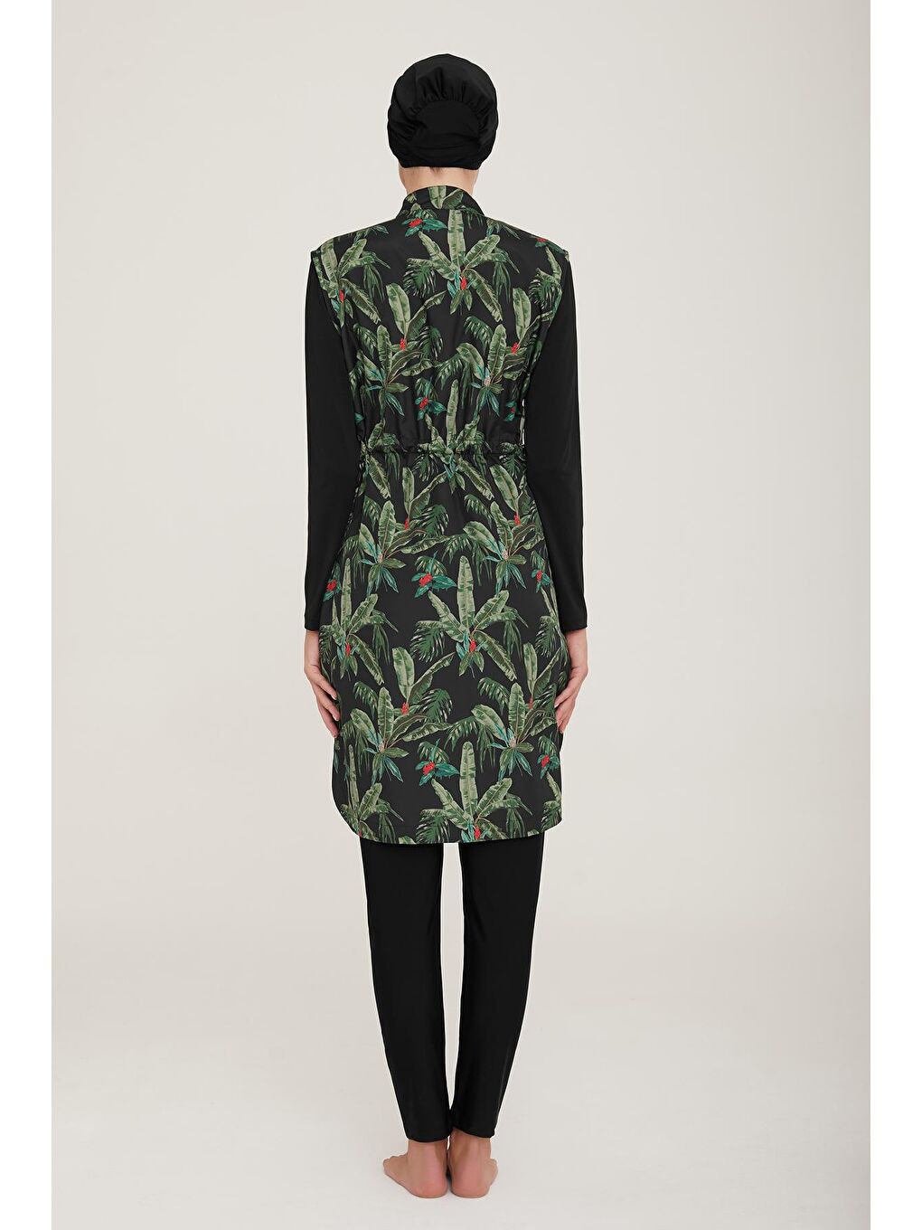 Tam Kapalı Tesettür Mayo Kyle 2237 Siyah-3