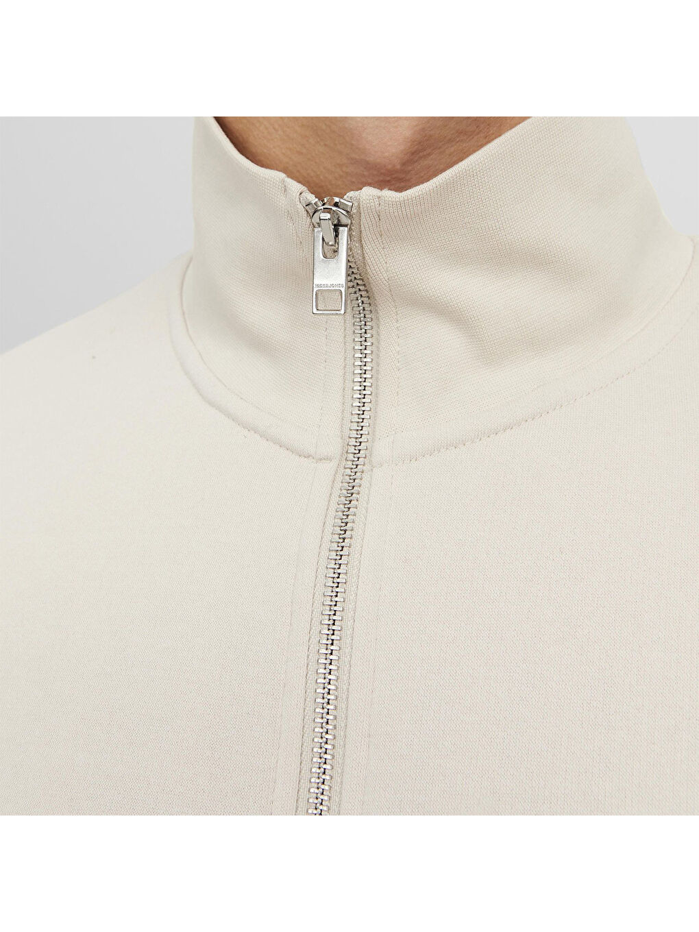 Jack & Jones Bej Vesterbro Quarter Zip Erkek Bej Dik Yaka Sweatshirt - 2