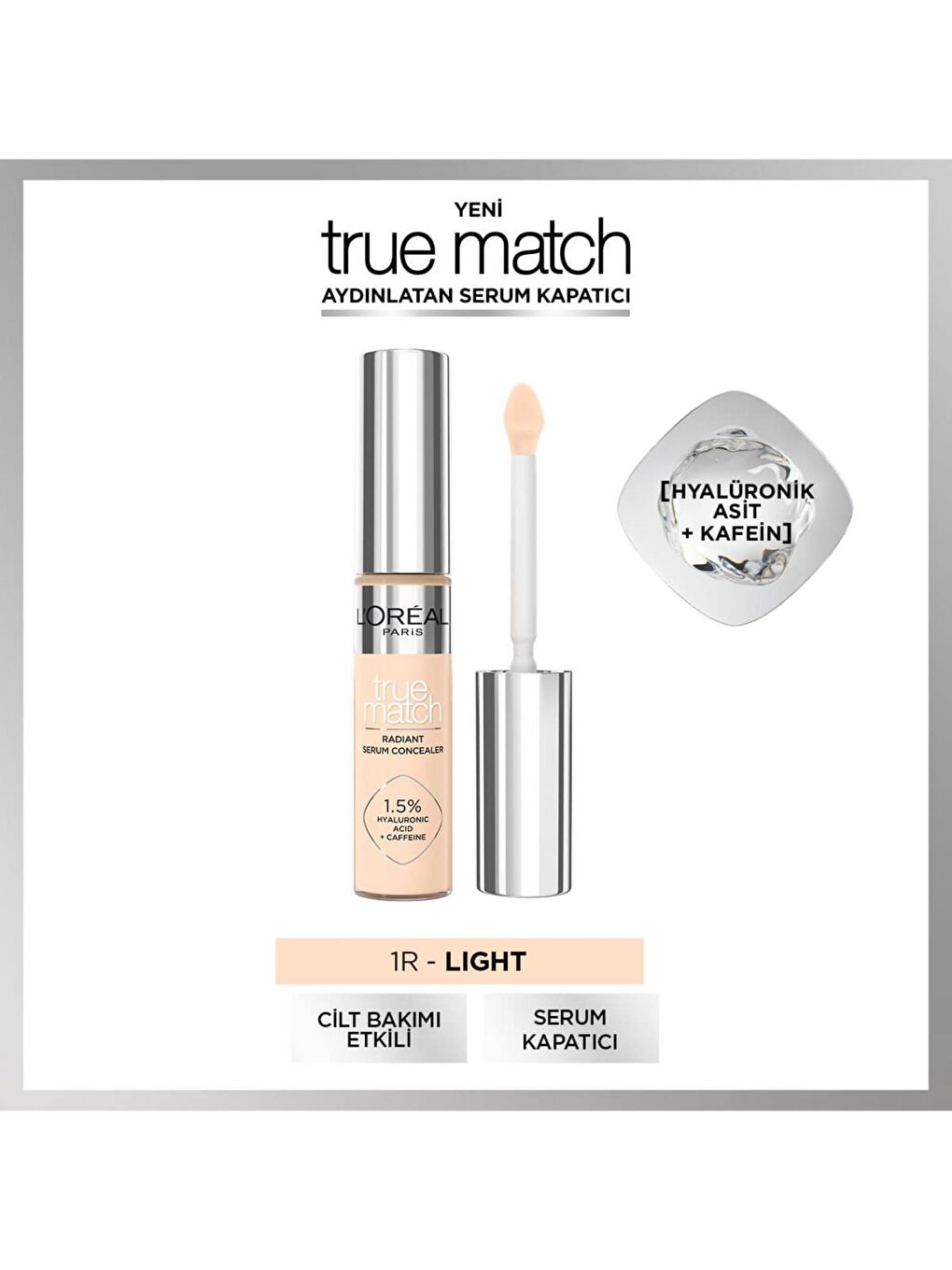 L'Oreal Paris Nude True Match Aydınlatan Serum Kapatıcı - 1R