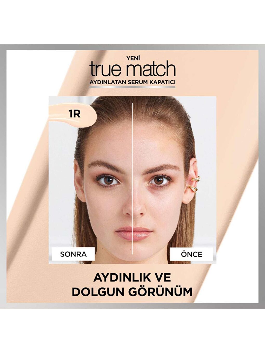 L'Oreal Paris Nude True Match Aydınlatan Serum Kapatıcı - 1R - 5