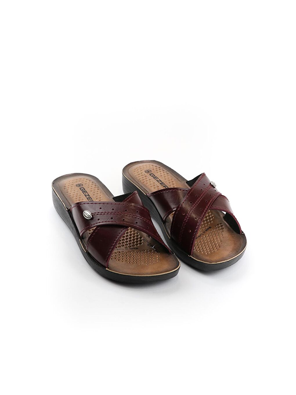 Bordo Yazlık Comfort Taban Kadın Terlik