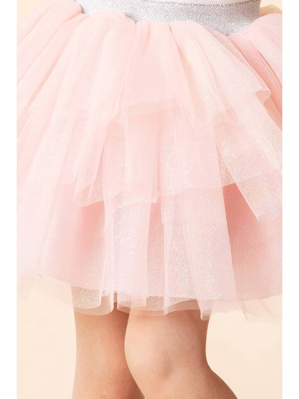 Pembe Lilly Simli Kat Kat Tüllü Astarlı Tütü Etek-3
