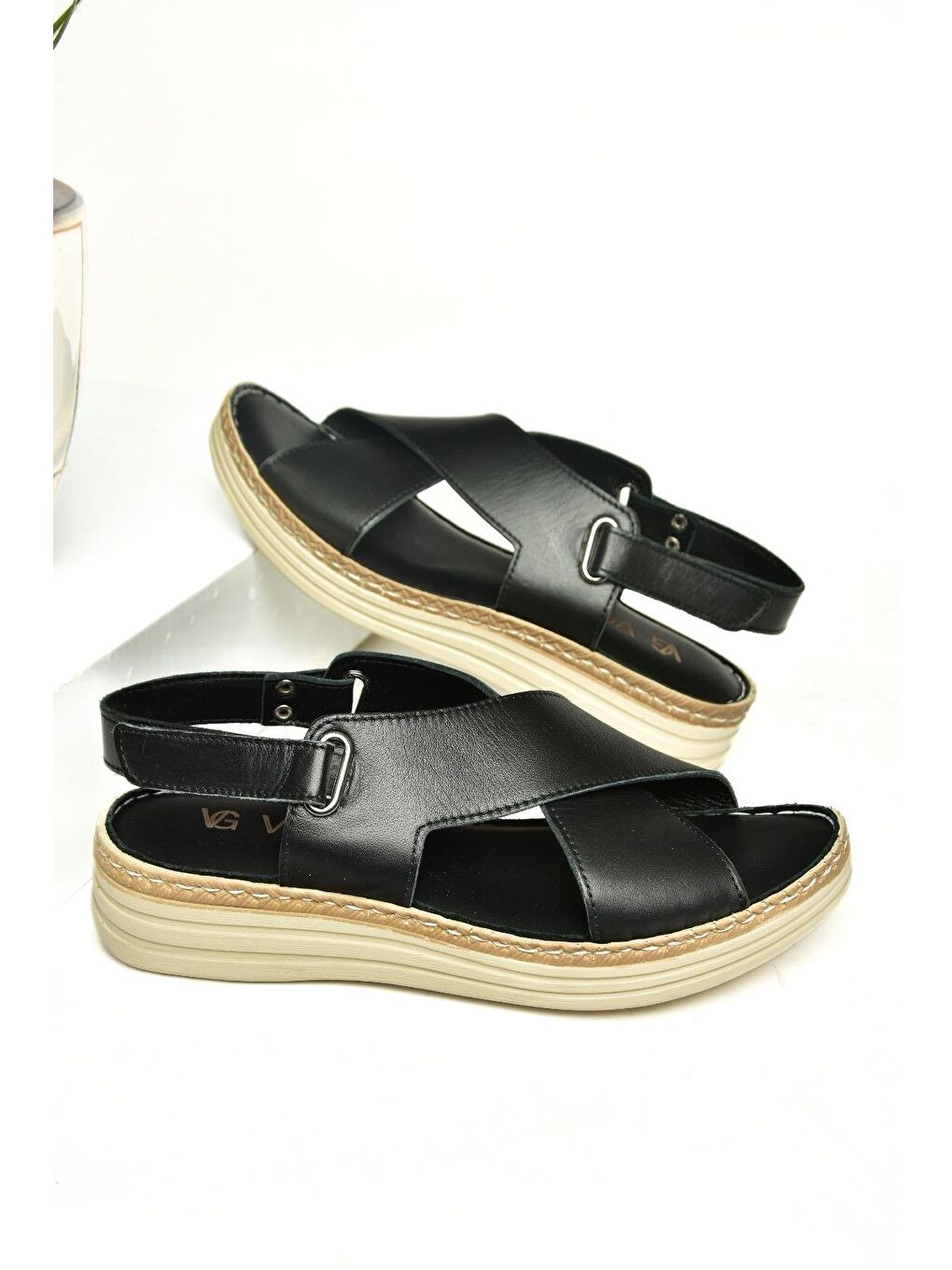 U5552405 Siyah Kadın Sandalet-6