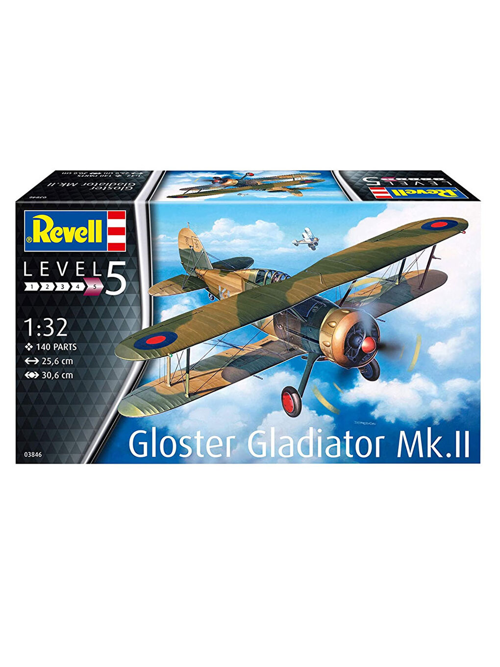 Revell Renksiz Maket Model Kit Gloster Gladiator MkII 03846 - 2