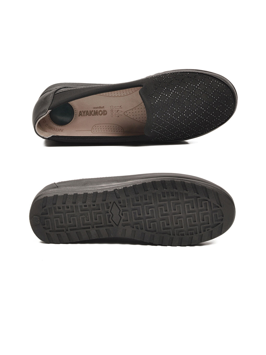 Siyah Jel Taban Anatomik Kadın Casual Ayakkabı 231-S Z-4