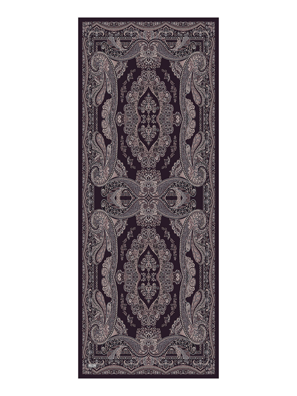 Pamuk Şal Flow Mürdüm Eriği-4