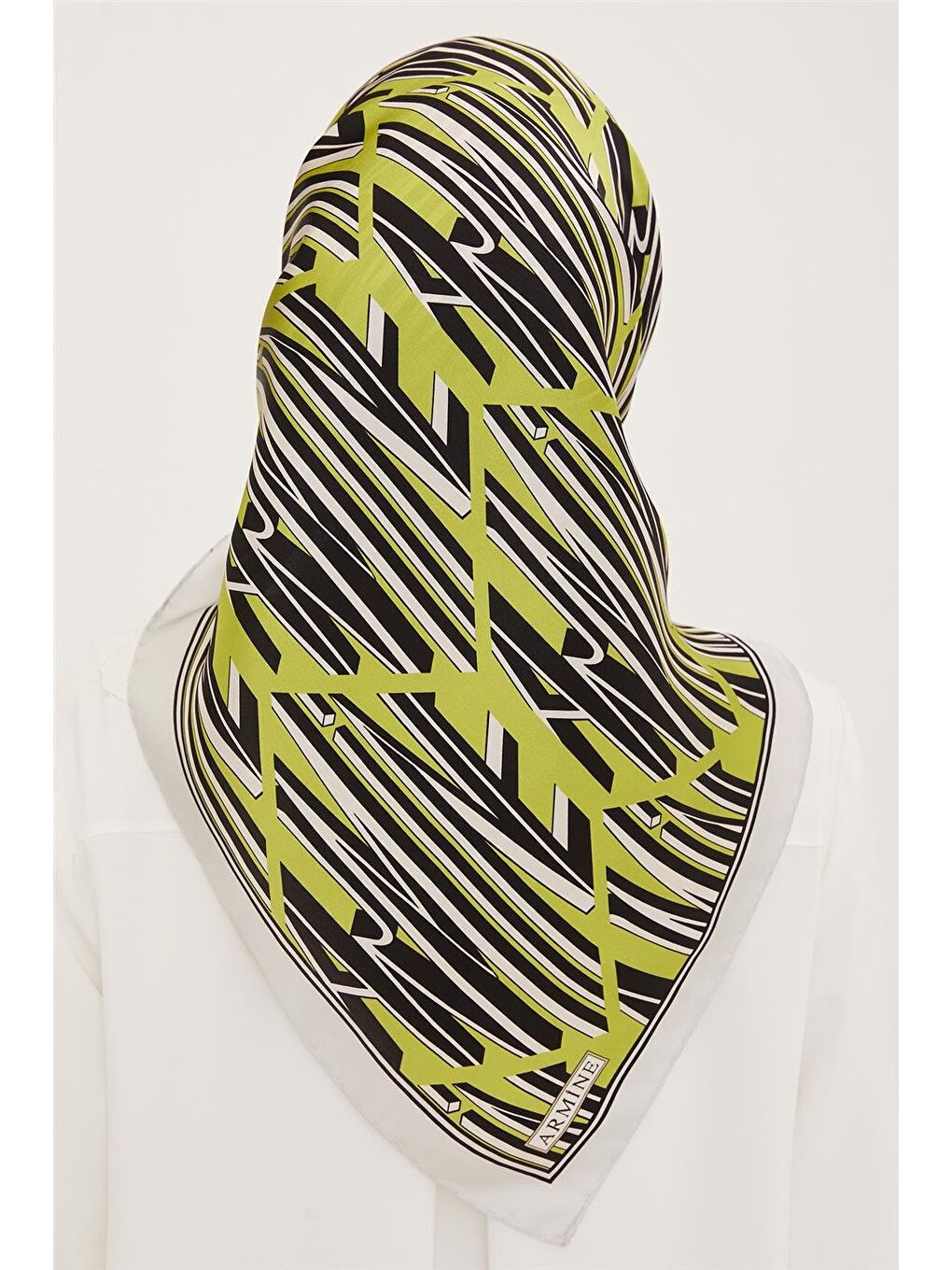 Yeşil Twill İpek Eşarp 23Ya8911 9 58-7