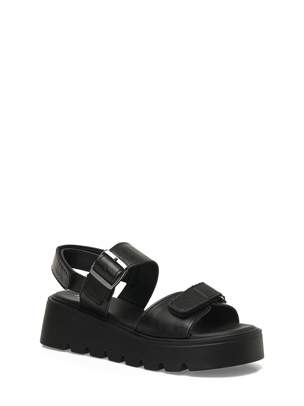 325583.Z 5FX Siyah Kadın Dolgu Topuk Sandalet-1