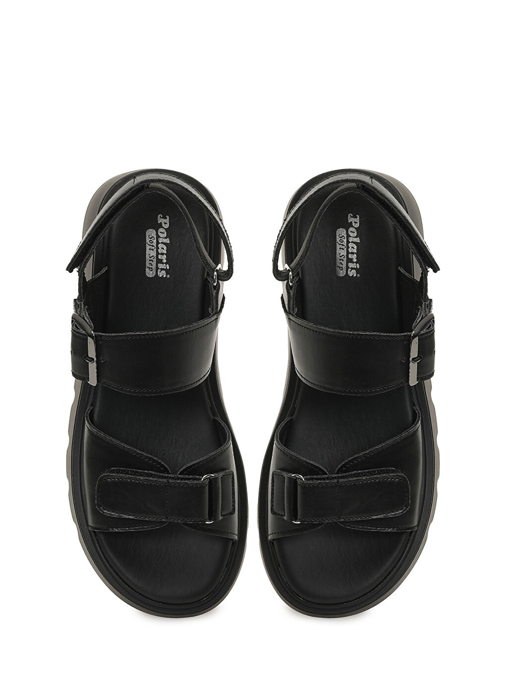 325583.Z 5FX Siyah Kadın Dolgu Topuk Sandalet-3