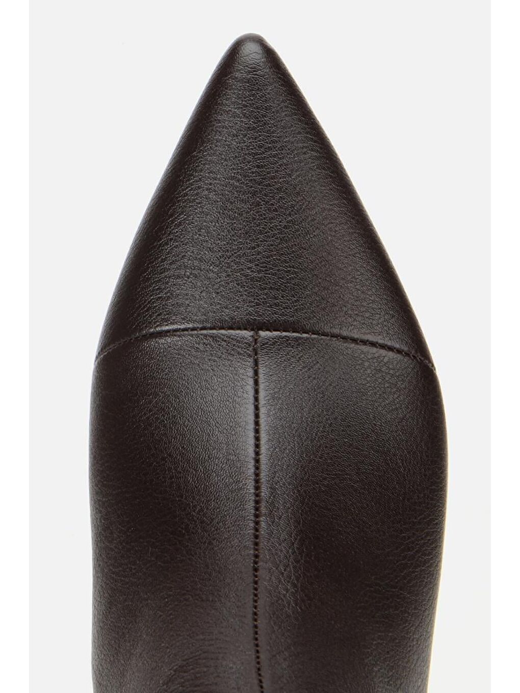 Kadın Kahverengi Tokalı Kalın Topuklu Bot-4