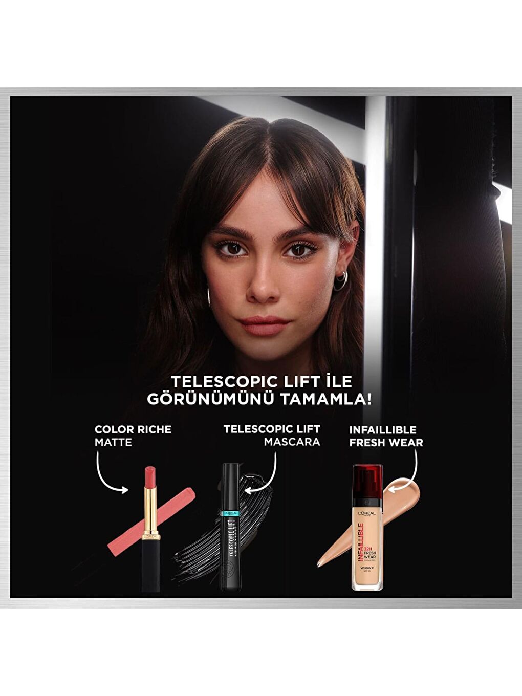 L'Oreal Paris Siyah Telescopic Lift Suya Dayanıklı Maskara - 7