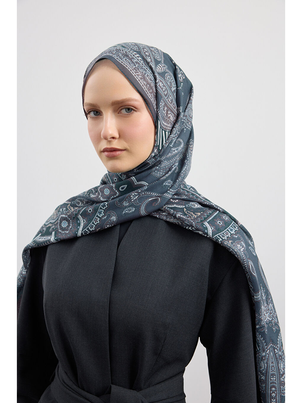 Pamuk Şal Shadow Gri