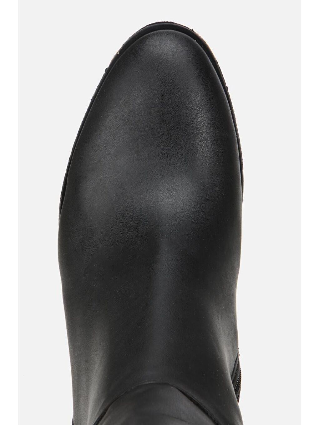 Kadın Siyah Dikiş Detaylı Topuklu Çizme-4