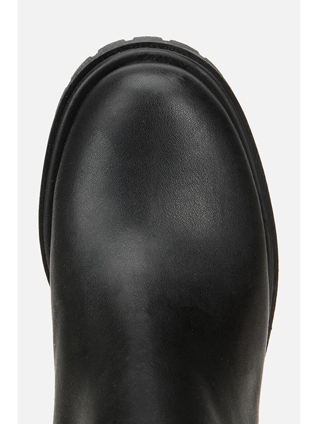 Kadın Siyah Kalın Tabanlı Topuklu Çizme-4