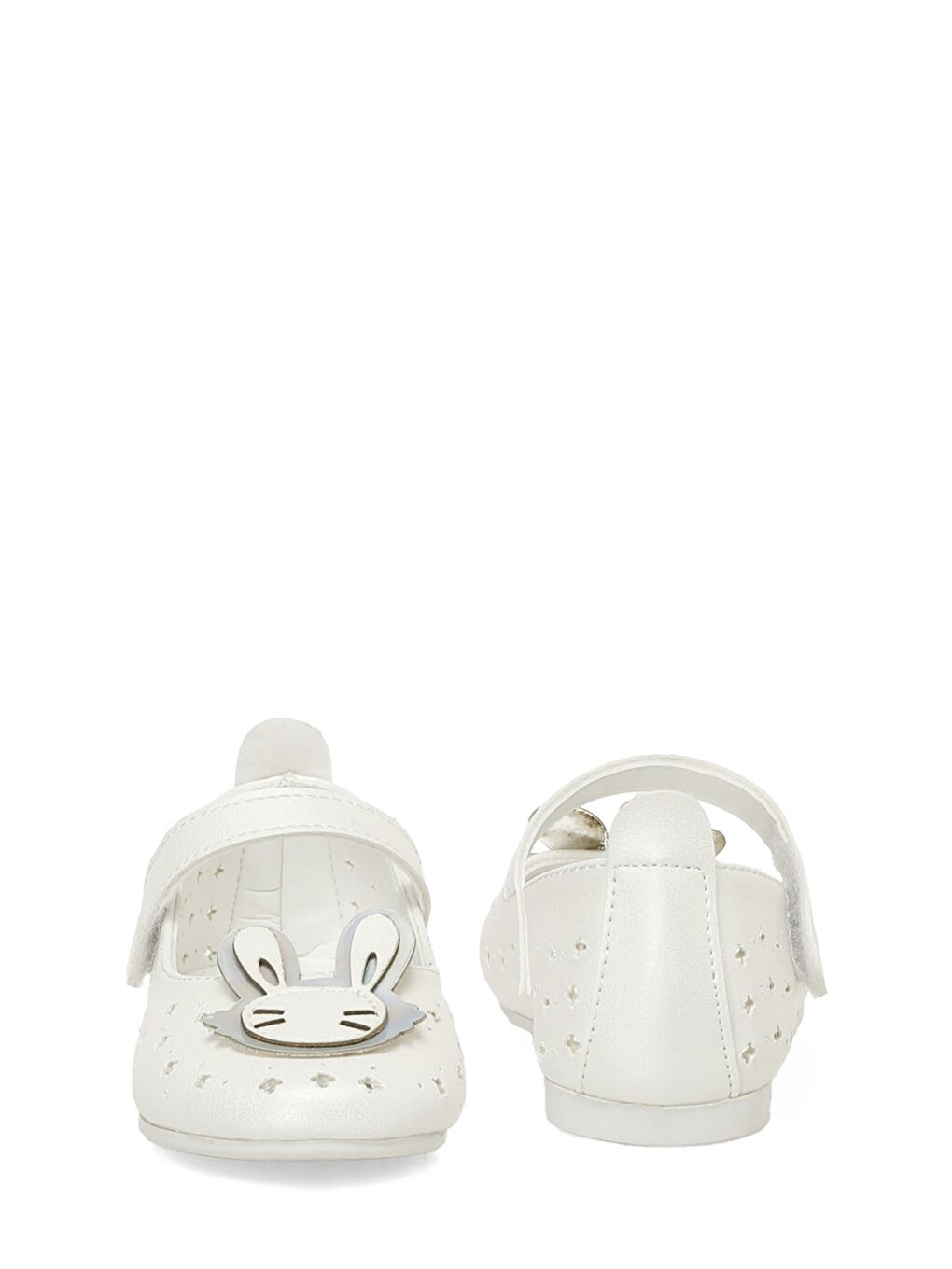 CORA.B5FX Beyaz Kız Çocuk Babet-4