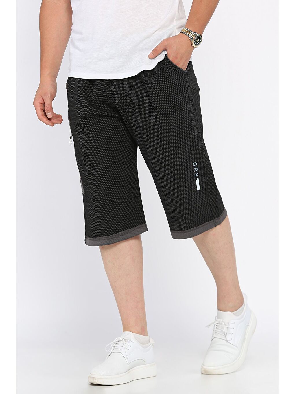 Antrasit Erkek Bel Bağlamalı Kapri