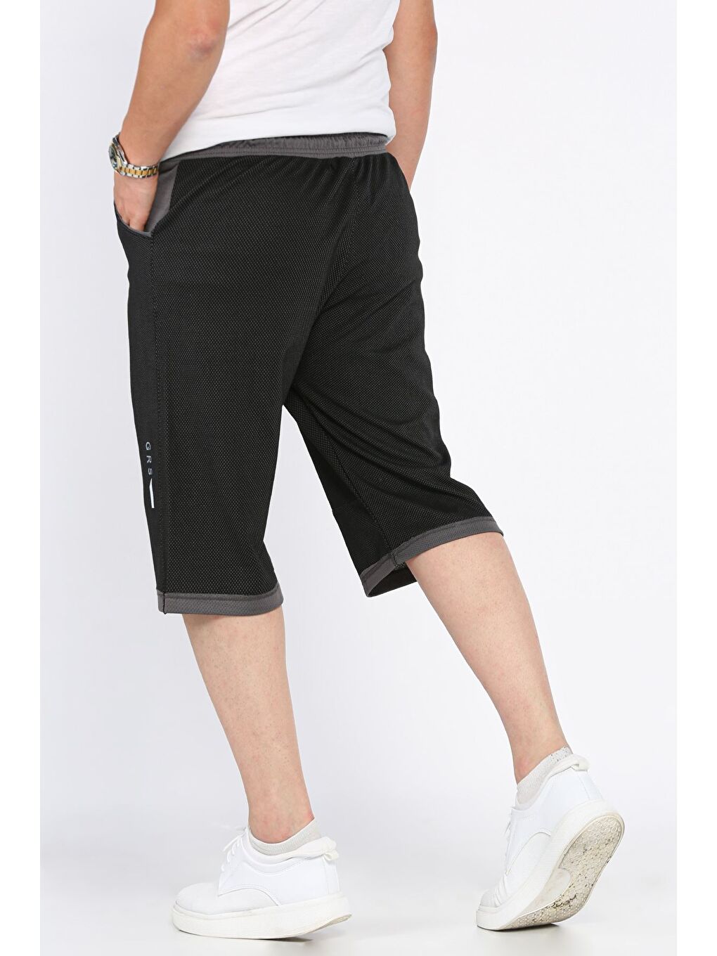 Antrasit Erkek Bel Bağlamalı Kapri-2