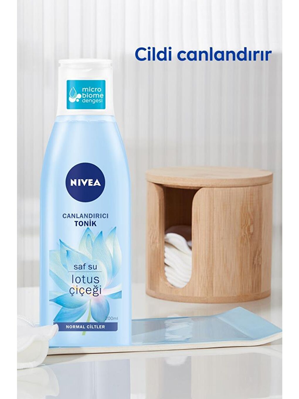 NIVEA Şeffaf Canlandırıcı Tonik 200 ml Normal Ciltler Yüz Temizleme Saf Su Ve Lotus Çiçeği - 2