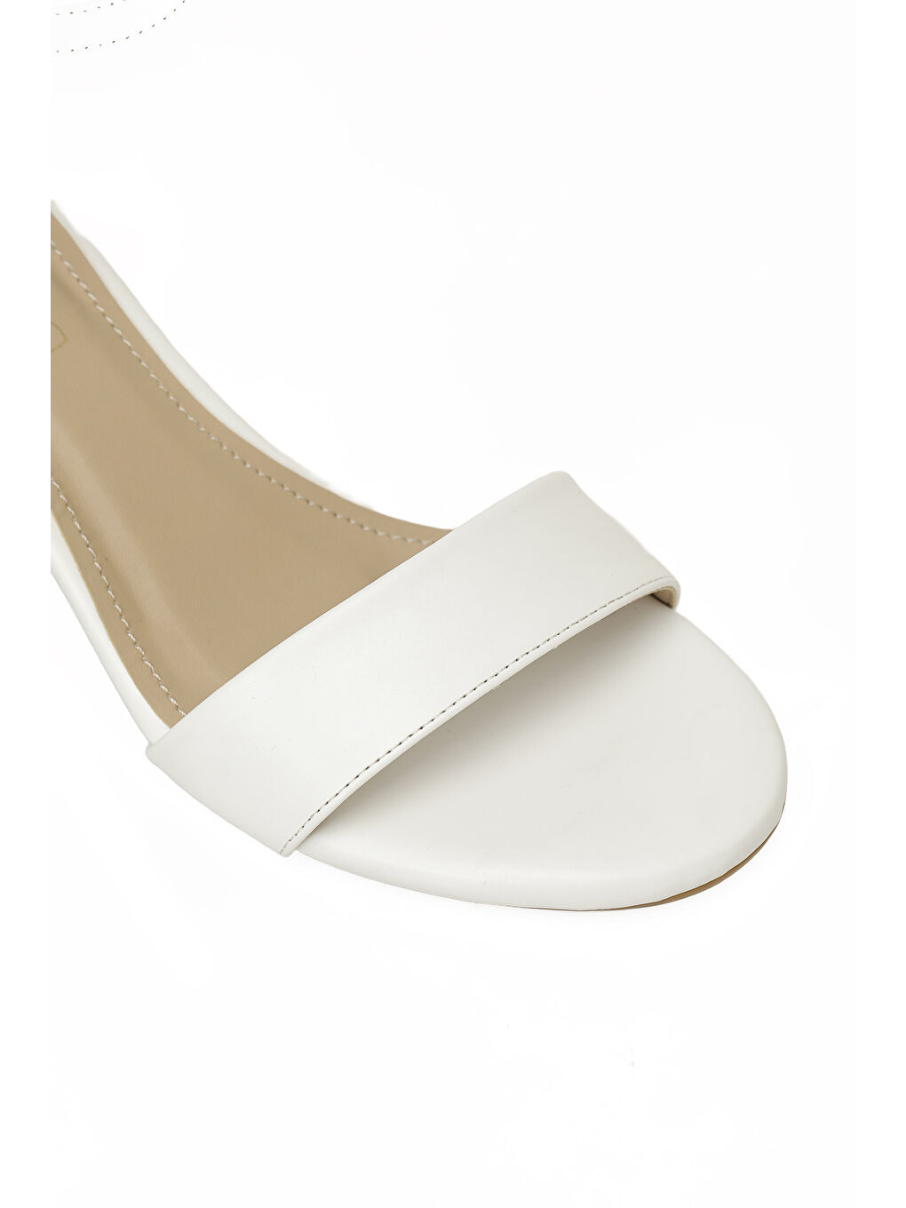 26S-326 Beyaz Kadın Topuklu Sandalet-6