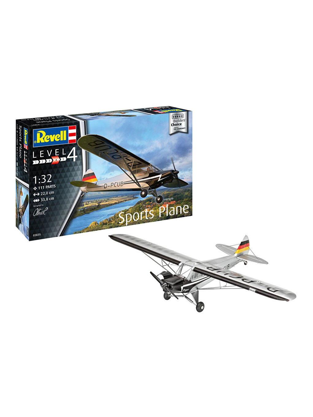 Revell Renksiz Model Kit Sports Plane 03835