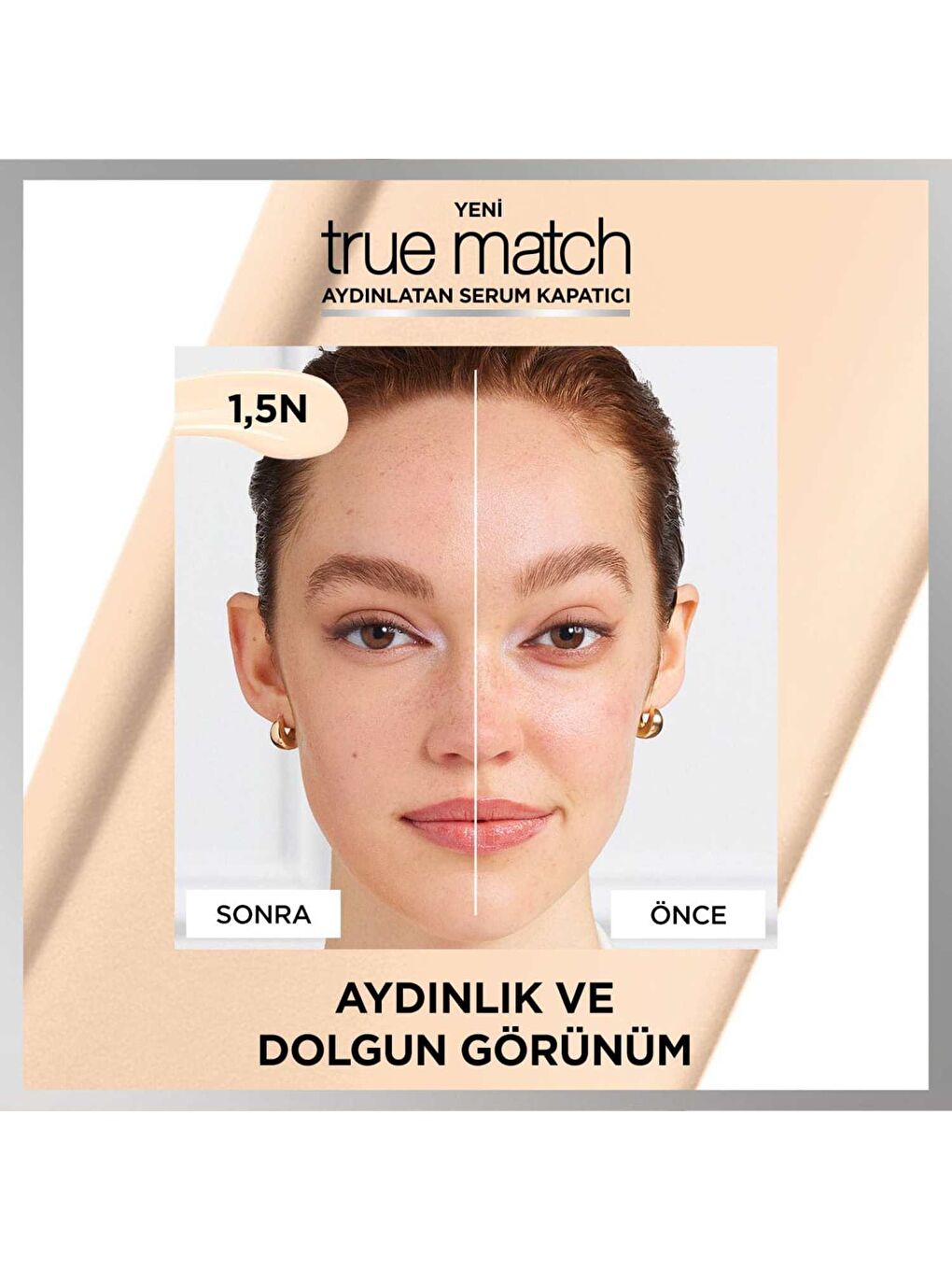 L'Oreal Paris Nude True Match Aydınlatan Serum Kapatıcı - 1.5N - 5