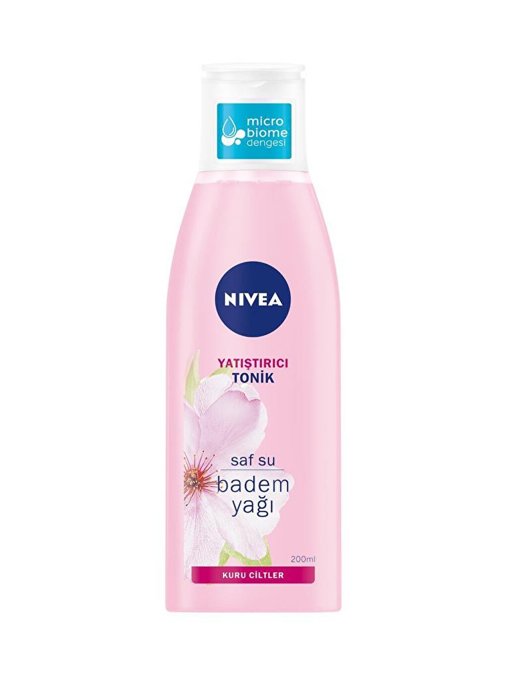 NIVEA Şeffaf Yatıştırıcı Tonik 200 ml, Kuru Ciltler, Yüz Temizleme, Saf Su Ve Badem Yağı - 1