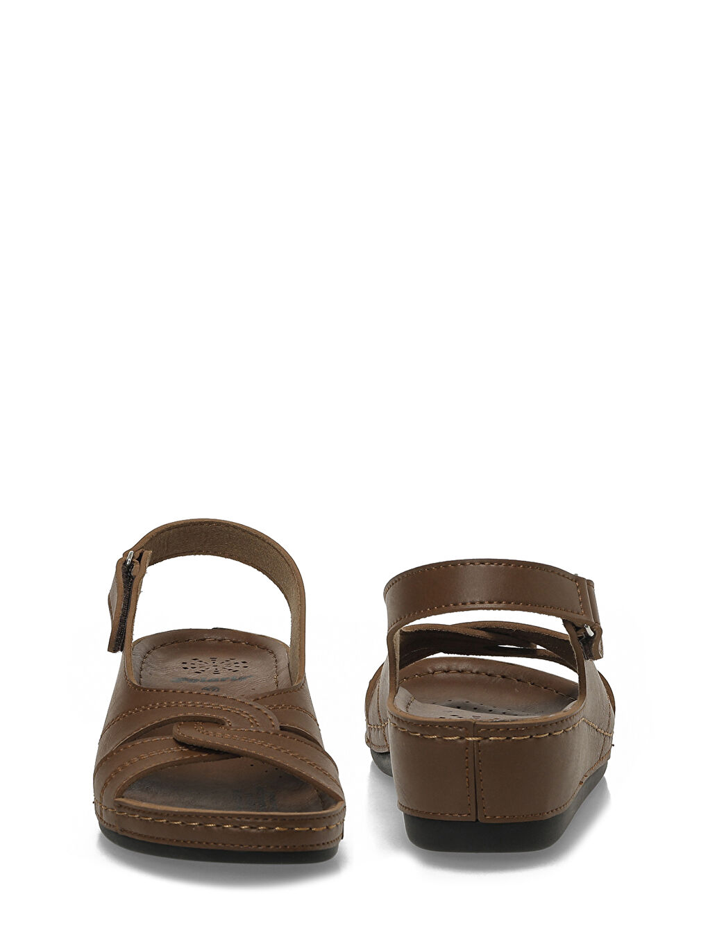 Kahverengi 164339.Z6FX Taba Kadın Düz Sandalet-4