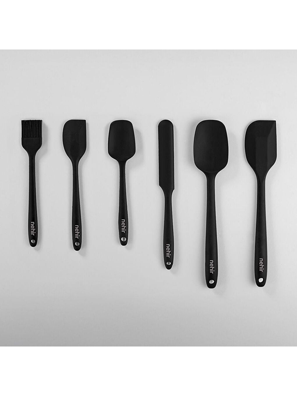 Siyah Lenora 6 Parça Silikon Servis Takımı-3