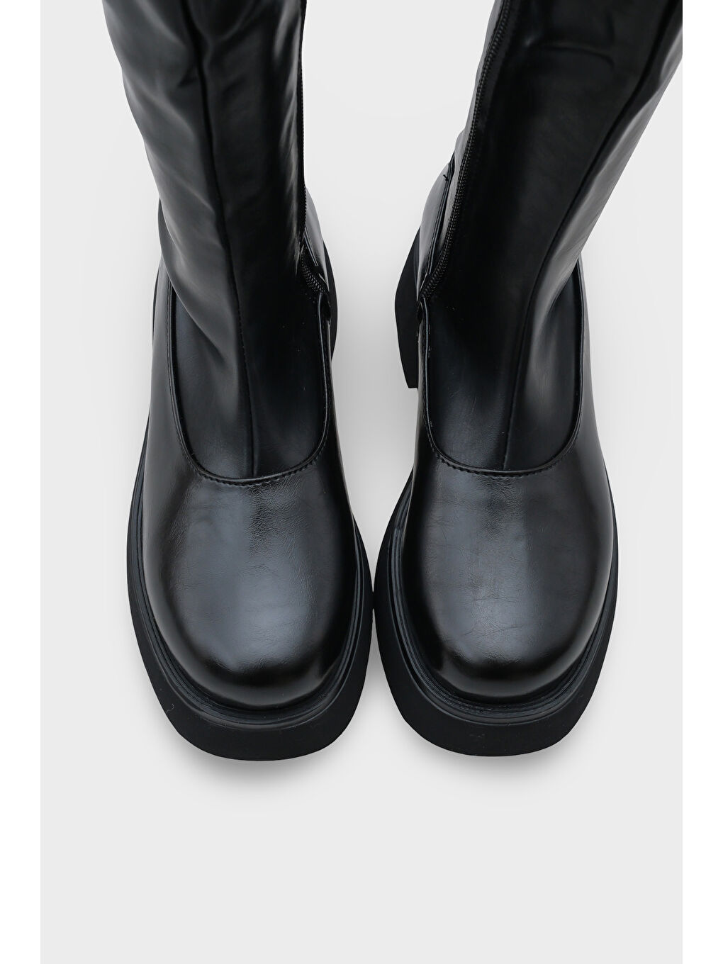 Siyah Betsy Uzun Çekmeli Kadın Binici Çizme-2