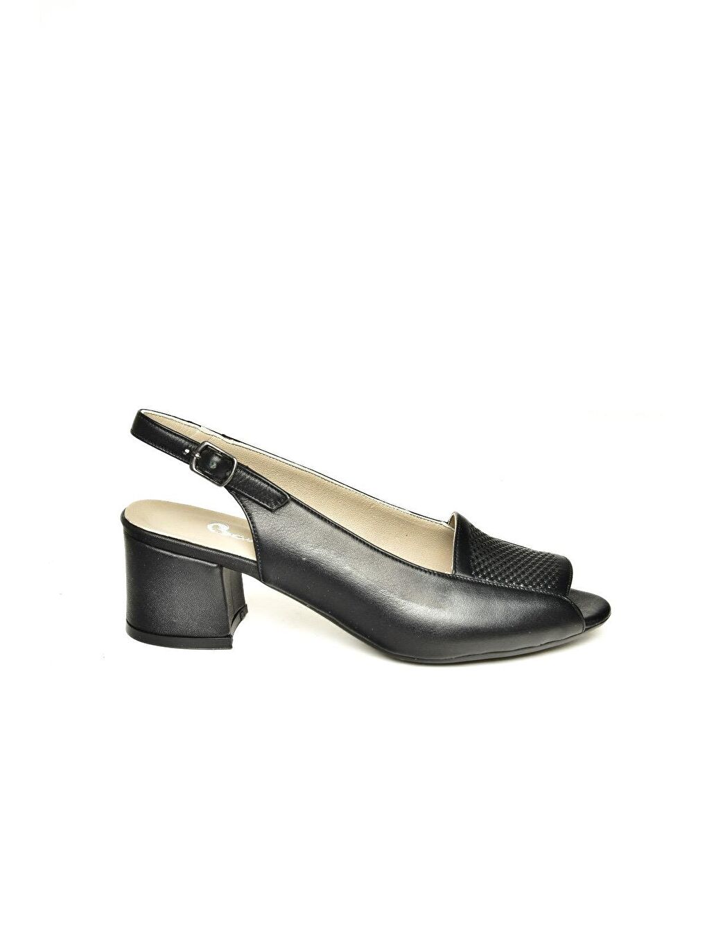 U9080219 Siyah Kadın Topuklu Ayakkabı-1
