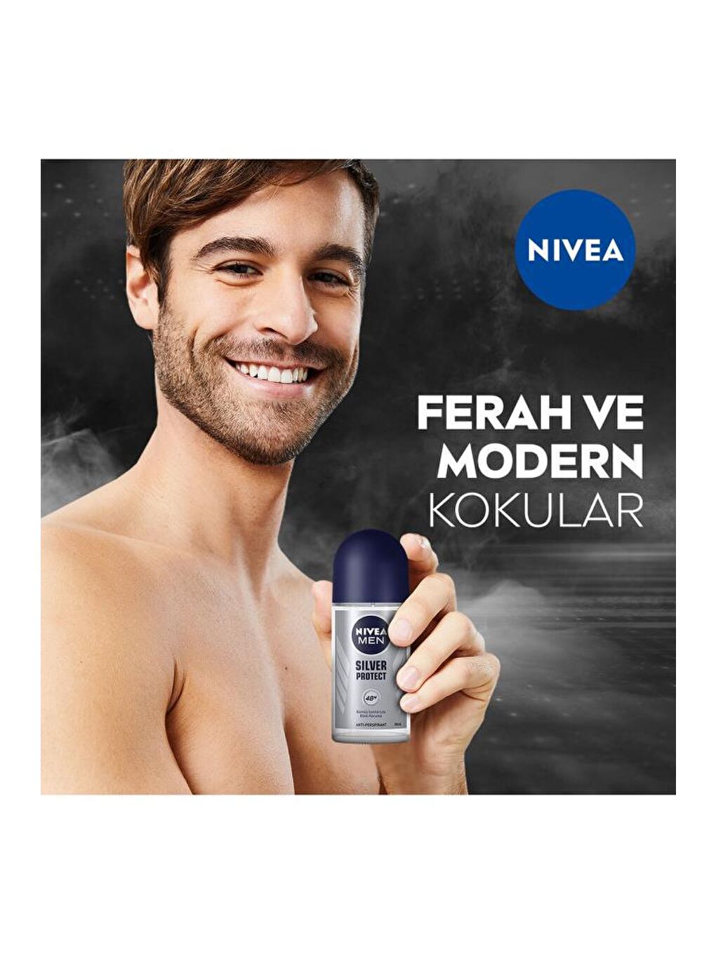 NIVEA Şeffaf Men Erkek Roll On Deodorant Silver Protect 50 ml 48 Saat Anti-Perspirant Koruma - 2